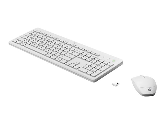 HP 230 Wireless Mouse + Keyboard Combo White