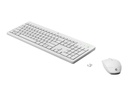 HP 230 Wireless Mouse + Keyboard Combo White