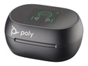 Poly Voyager Free 60+ UC Carbon Black Earbuds +BT700 USB-C Adapter +Touchscreen Charge Case
