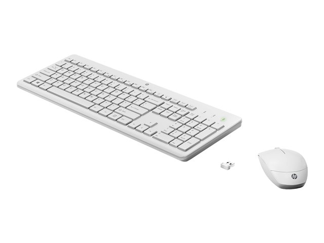 HP 230 WL Mouse+KB Combo WHT AZERTY BE