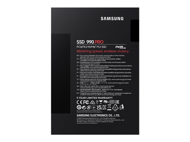 Samsung SSD 990 PRO NVME 2TB