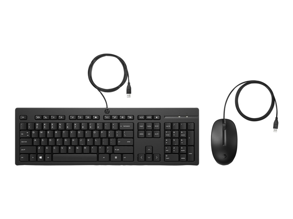 HP 225 Wired Keyboard & Mouse Set