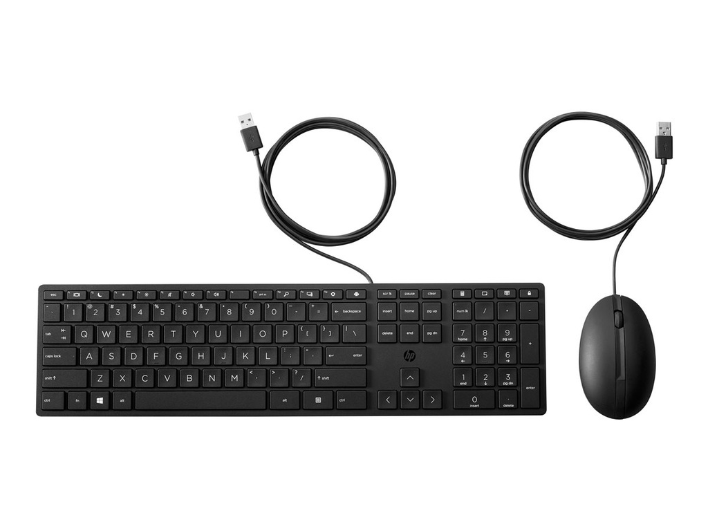 HP Desktop 320MK Wired Keyboard & Mouse Set