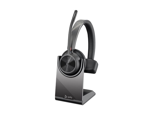 Poly Voyager 4310 UC Monaural Headset +BT700 USB-A Adapter +Charging Stand
