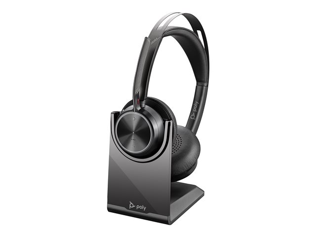 Poly Voyager Focus 2 USB-C-C Headset +USB-C/A Adapter +Charging Stand No localization