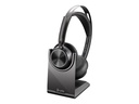 Poly Voyager Focus 2 USB-C-C Headset +USB-C/A Adapter +Charging Stand No localization