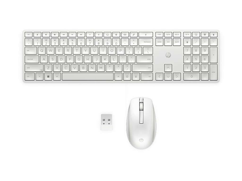 HP 655 Wireless KB/MSE Combo WHT QWERTY